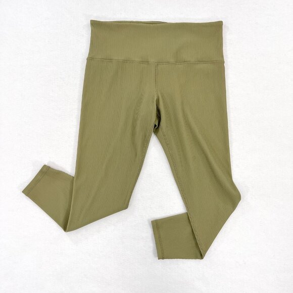 ATHLETA Womens Size 1X Elation Rib Tight Eucalyptus High Rise 1X Plus Leggings - Picture 3 of 16